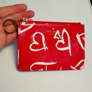 Kate Spade card holder lipstick print